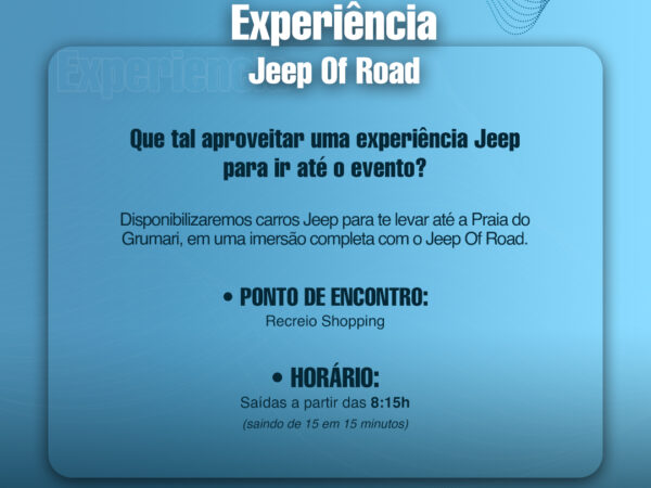 Jeep Oceano | EM BREVE NOVA DATA